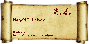 Megó Libor névjegykártya